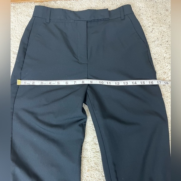 ASOS Design Flat Panel High Waist Straight Leg Trousers Black Size 0 - Picture 9 of 12